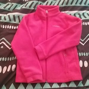Pink Columbia girls fleece 10/12